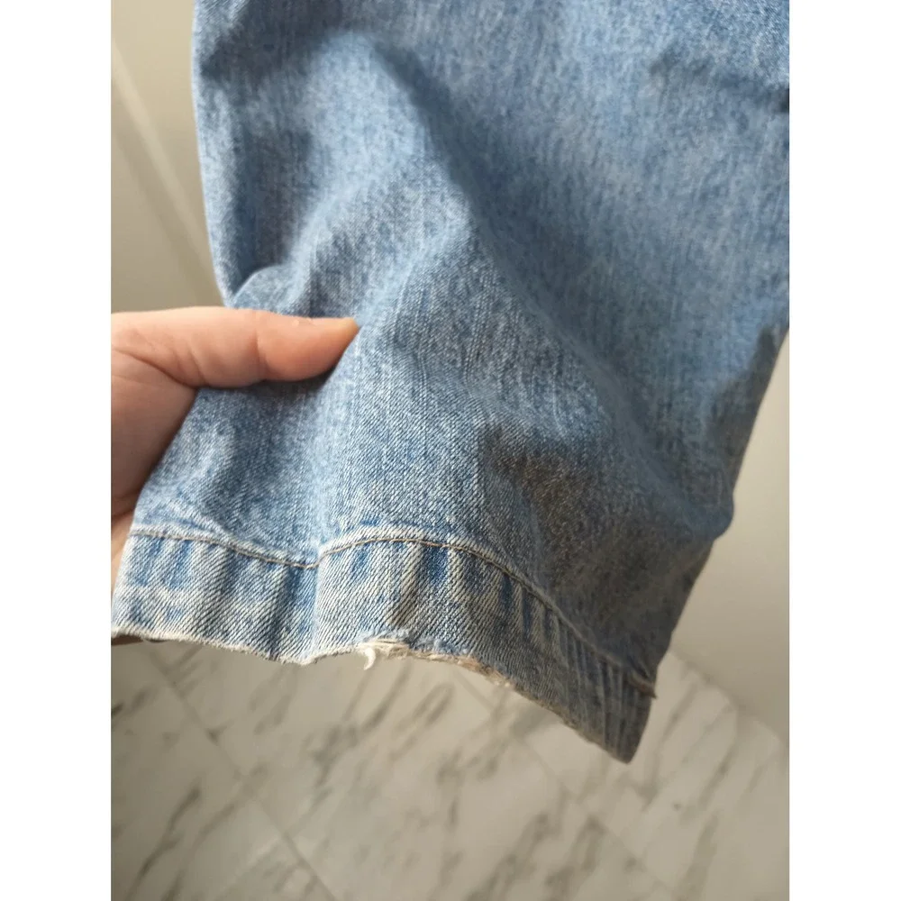 Levi Strauss Signature Workwear Carpenter Jeans Mens 42x30 Light Wash Blue Denim